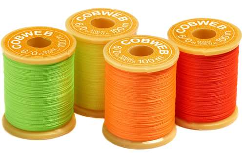 Veniard Gordon Griffiths Cobweb Superglo 6/0 Tying Thread 6/0 Orange (Arc Chrome) (Pack 10 Spools) Fly Tying Threads (Product Length 109 Yds / 100m 10 Pack)